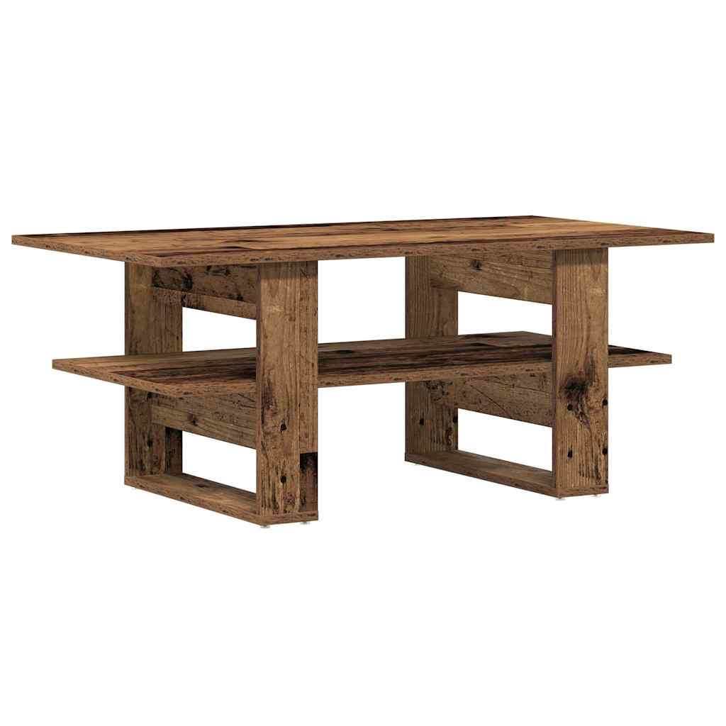 Table basse vieux bois 102x55x42 cm bois d'ingénierie Tables basses vidaXL   