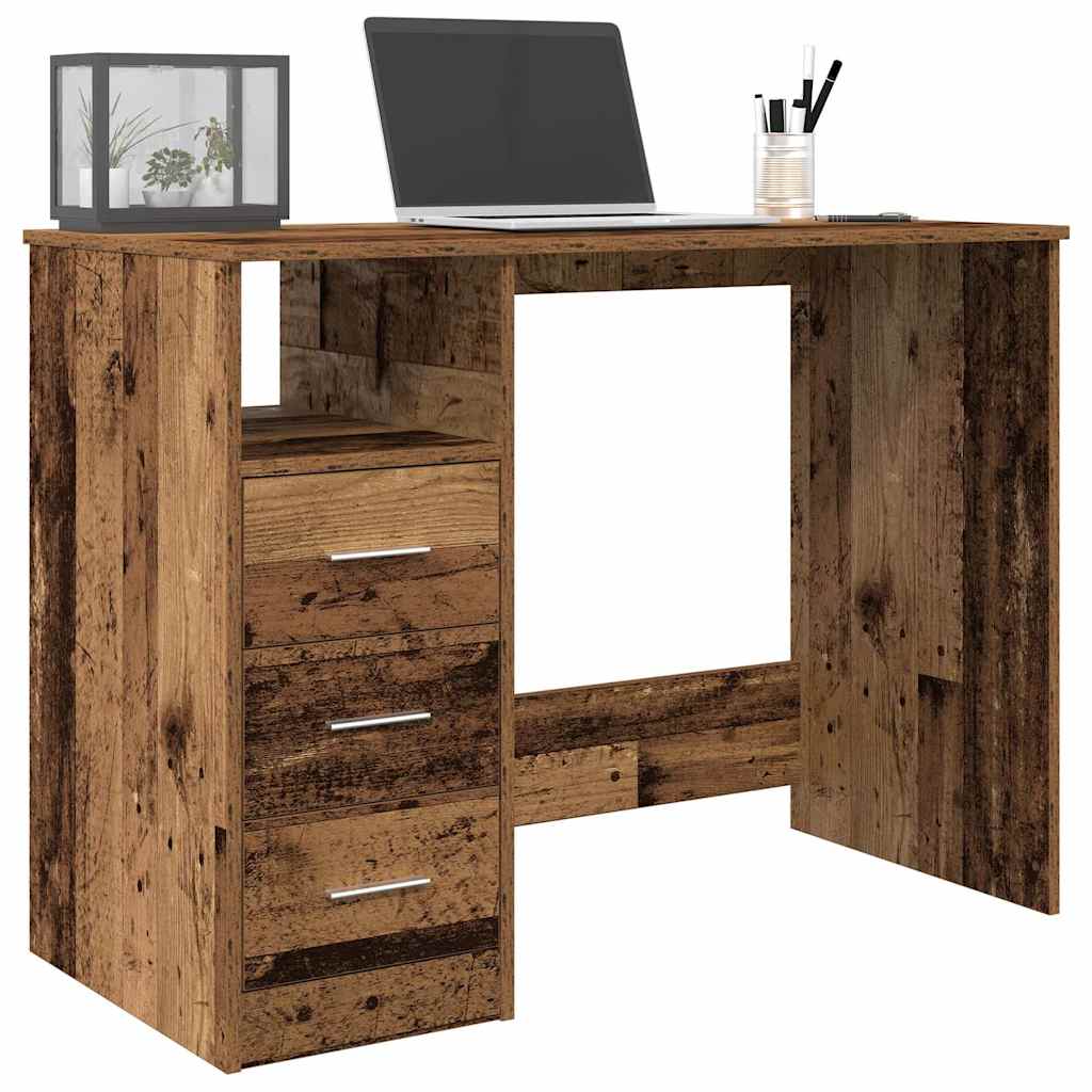 Bureau vieux bois 102x76x50 cm bois d'ingénierie Bureaux vidaXL   