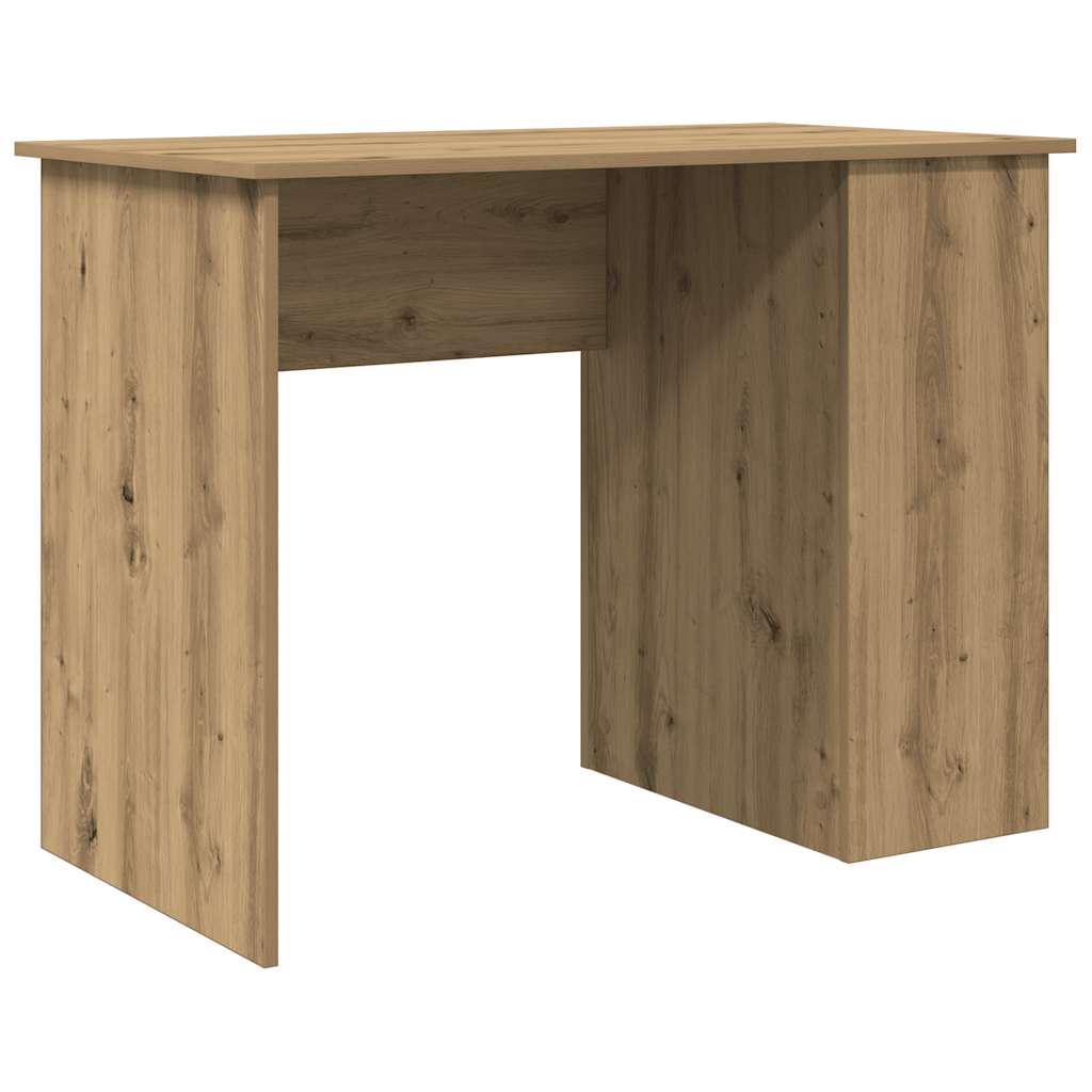 Bureau chêne artisanal 100x55x75 cm bois d'ingénierie Bureaux vidaXL