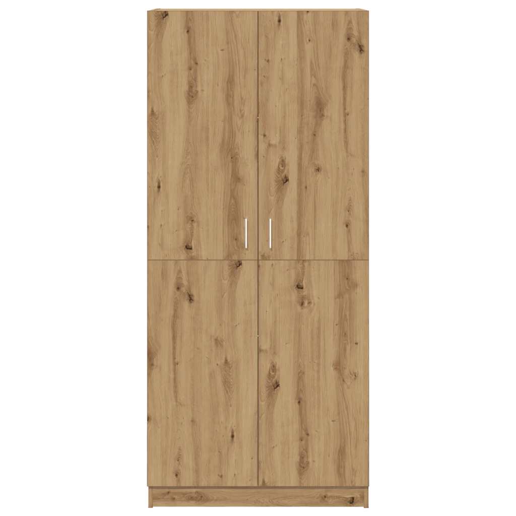 Armoire en chêne artisanal 90 x 52 x 200 cm bois d'ingénierie Armoires vidaXL   