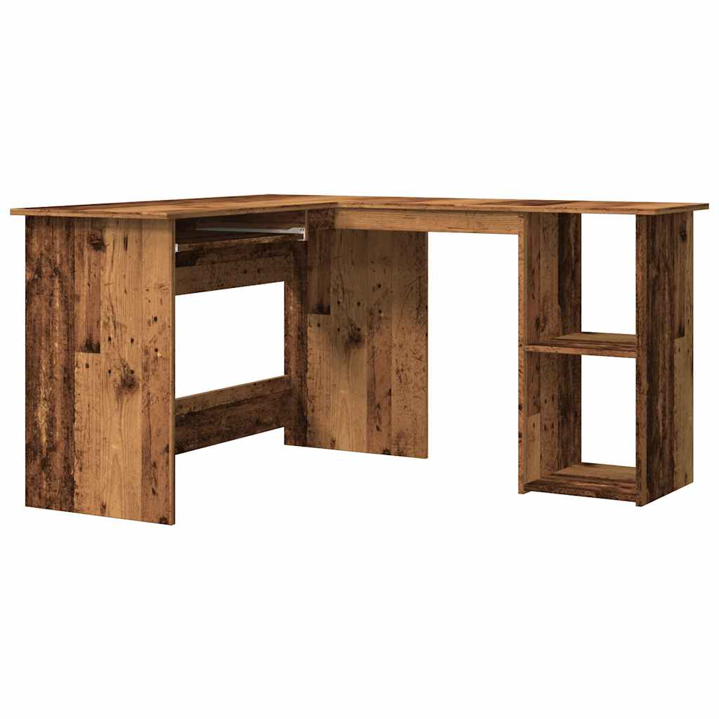 Bureau d'angle vieux bois 120x140x75 cm bois d'ingénierie Bureaux vidaXL   