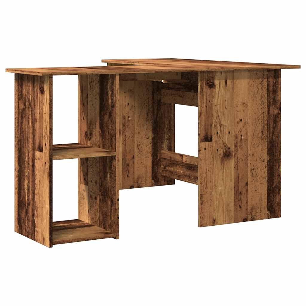 Bureau d'angle vieux bois 120x140x75 cm bois d'ingénierie Bureaux vidaXL   