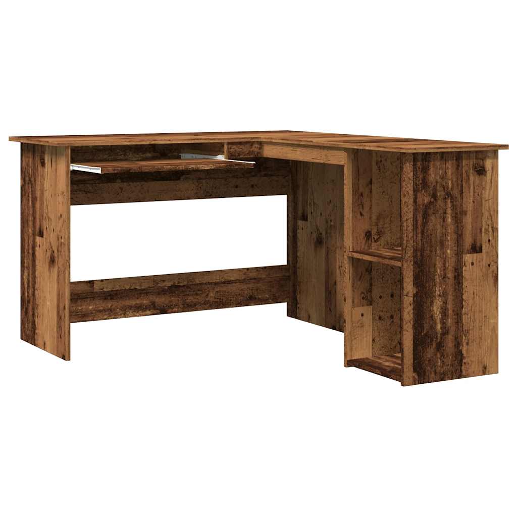 Bureau d'angle vieux bois 120x140x75 cm bois d'ingénierie Bureaux vidaXL   