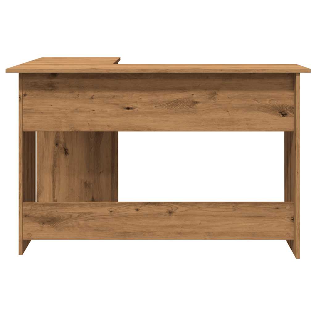 Bureau d'angle chêne artisanal 120x140x75 cm bois d'ingénierie Bureaux vidaXL   