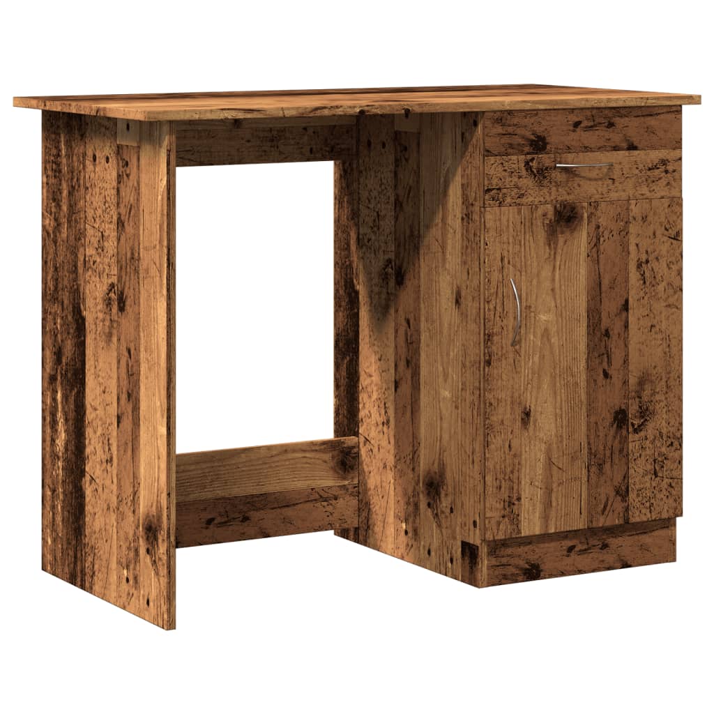 Bureau vieux bois 100x50x76 cm bois d'ingénierie Bureaux vidaXL   