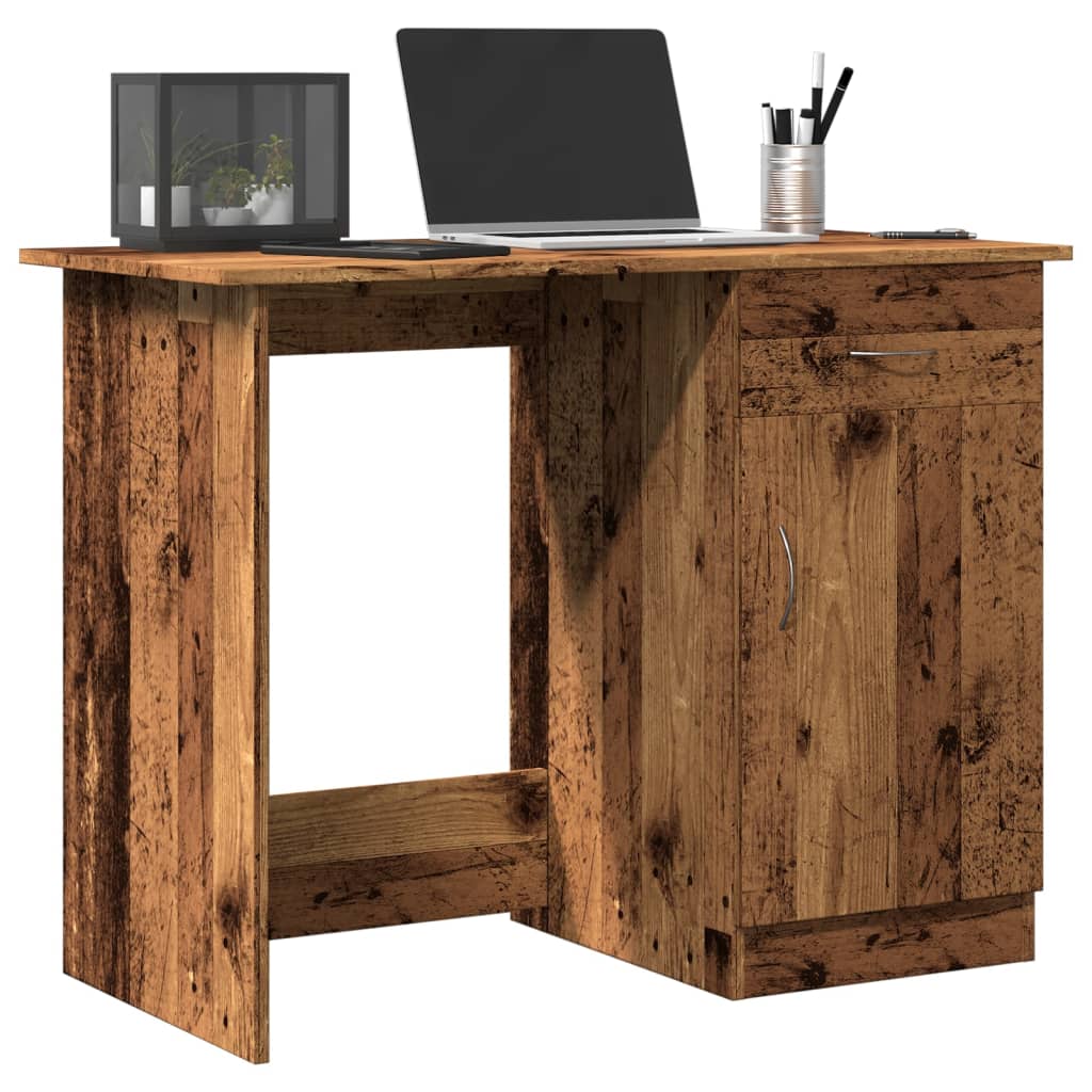 Bureau vieux bois 100x50x76 cm bois d'ingénierie Bureaux vidaXL   