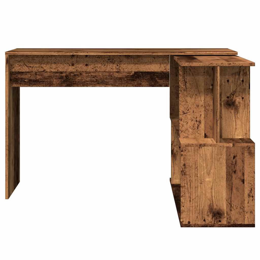 Bureau d'angle vieux bois 200,5x50x76 cm bois d'ingénierie Bureaux vidaXL