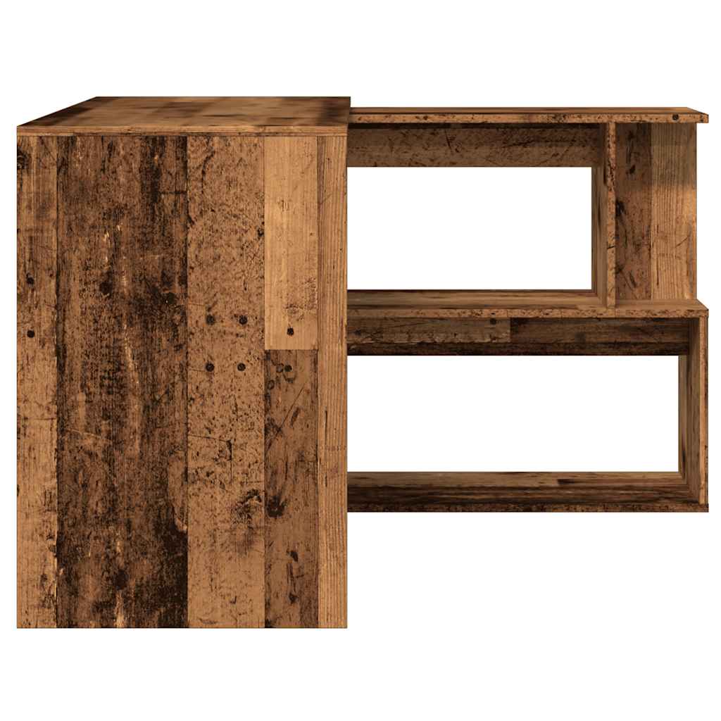 Bureau d'angle vieux bois 200,5x50x76 cm bois d'ingénierie Bureaux vidaXL