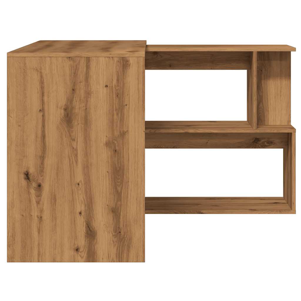 Bureau d'angle chêne artisanal 200,5x50x76 cm bois d'ingénierie Bureaux vidaXL