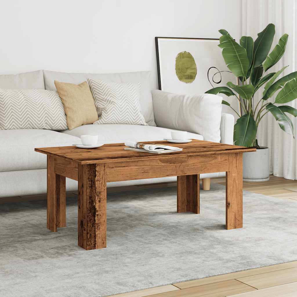 Table basse vieux bois 100x60x42 cm bois d'ingénierie Tables basses vidaXL   