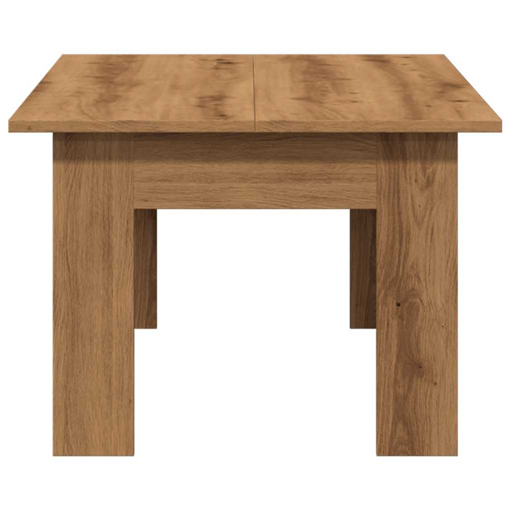 Table basse chêne artisanal 100x60x42 cm bois d'ingénierie - Xios Store SNC