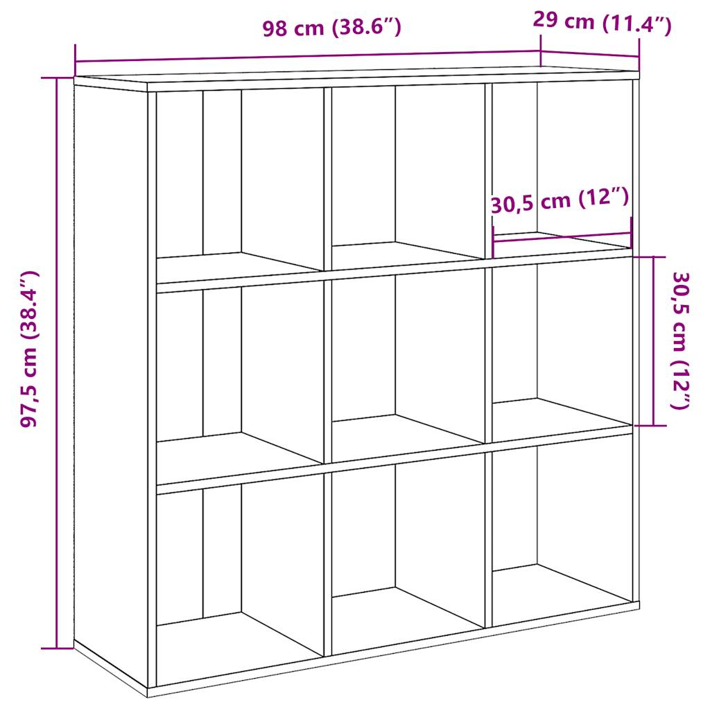 Armoire à livres chêne artisanal 98x29x97,5 cm Bibliothèques vidaXL   