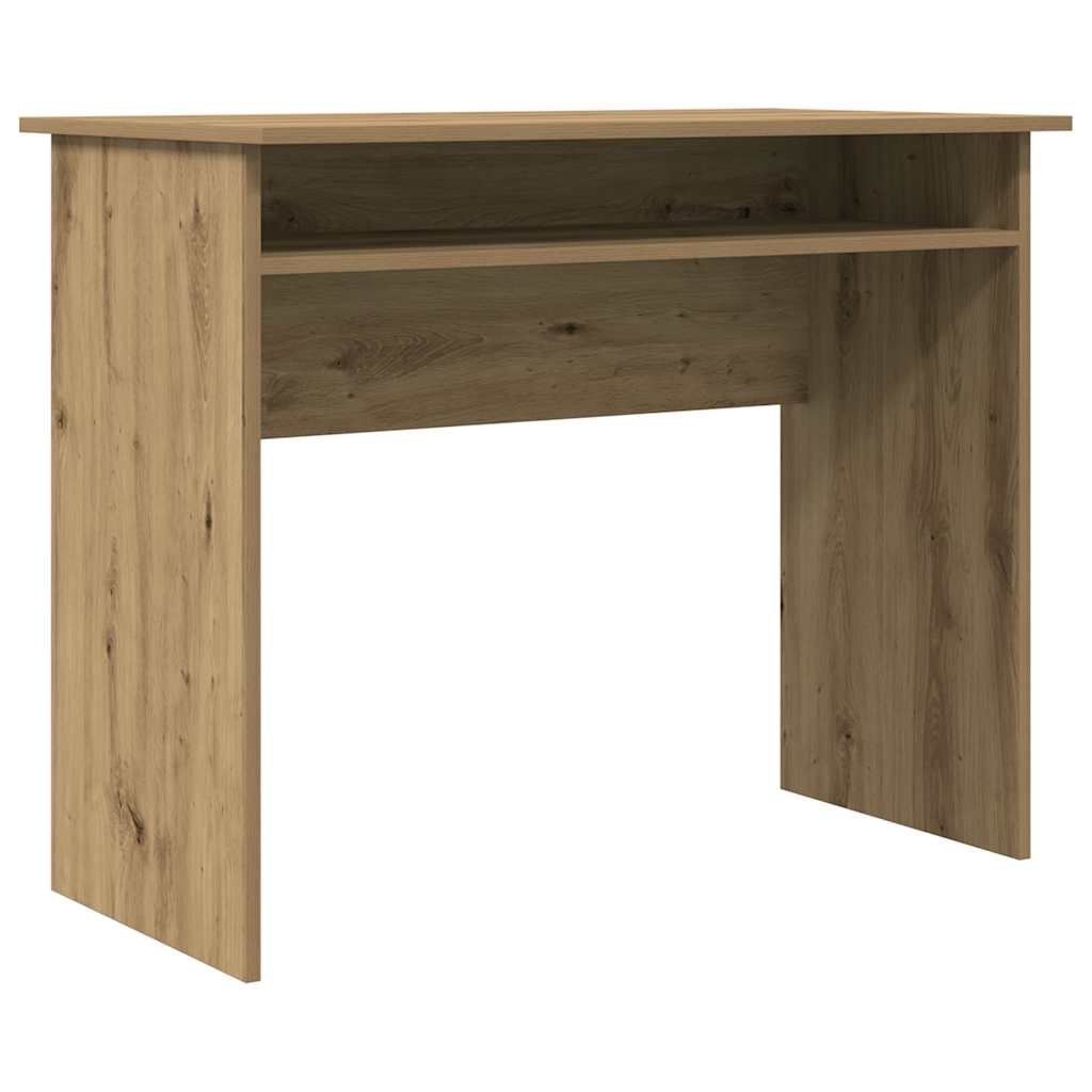 Bureau chêne artisanal 90x50x74 cm bois d'ingénierie Bureaux vidaXL   