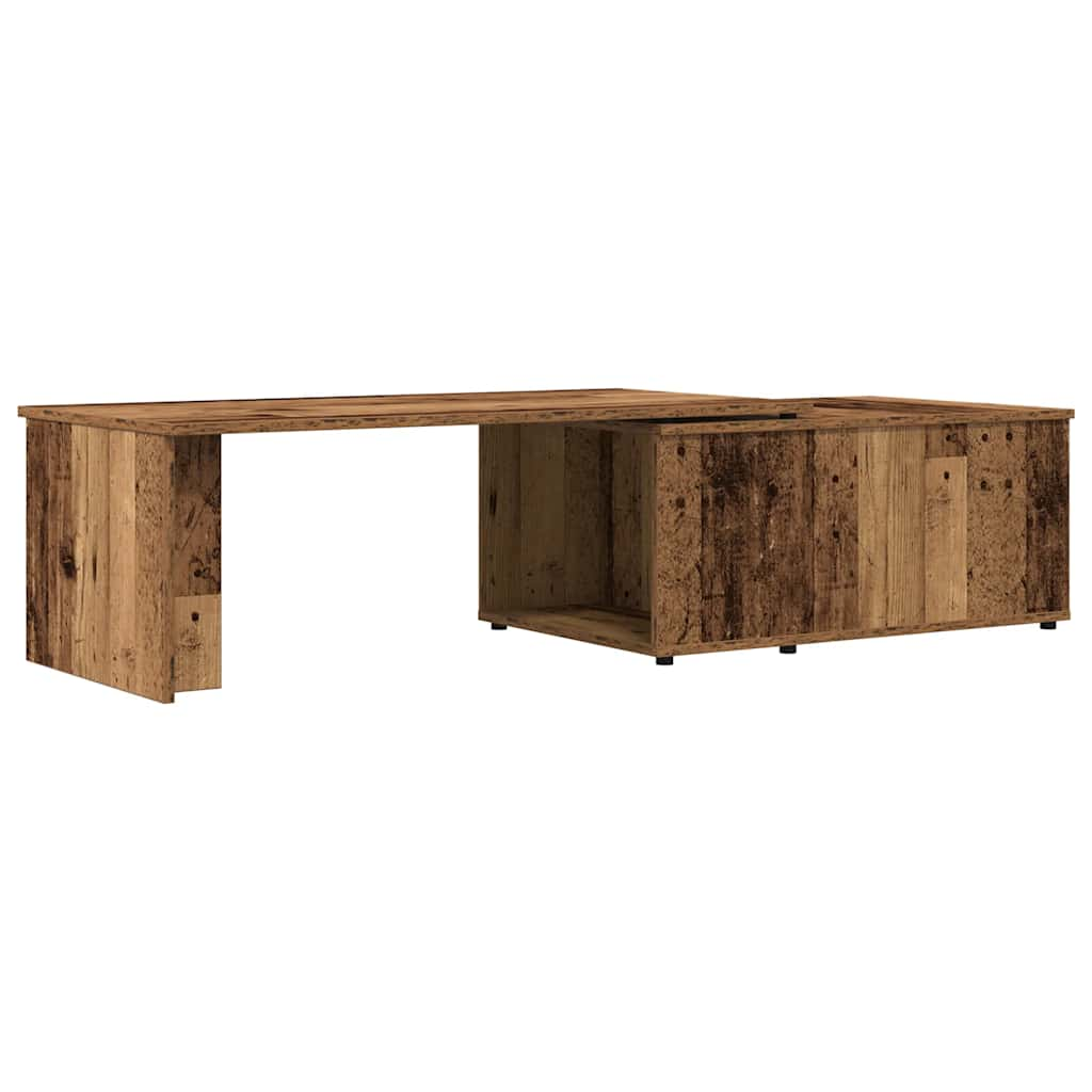 Table basse vieux bois 150x50x35 cm bois d'ingénierie Tables basses vidaXL   