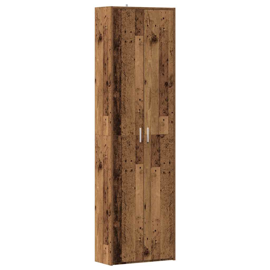 Garde-robe de couloir vieux bois 55x25x189 cm bois d'ingénierie Armoires vidaXL   