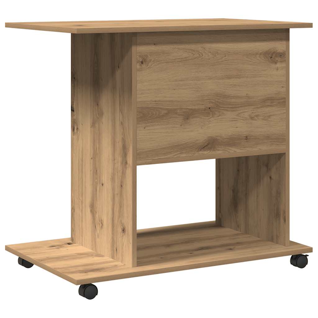 Bureau d'ordinateur chêne artisanal 80x50x75 cm bois ingénierie Bureaux vidaXL   