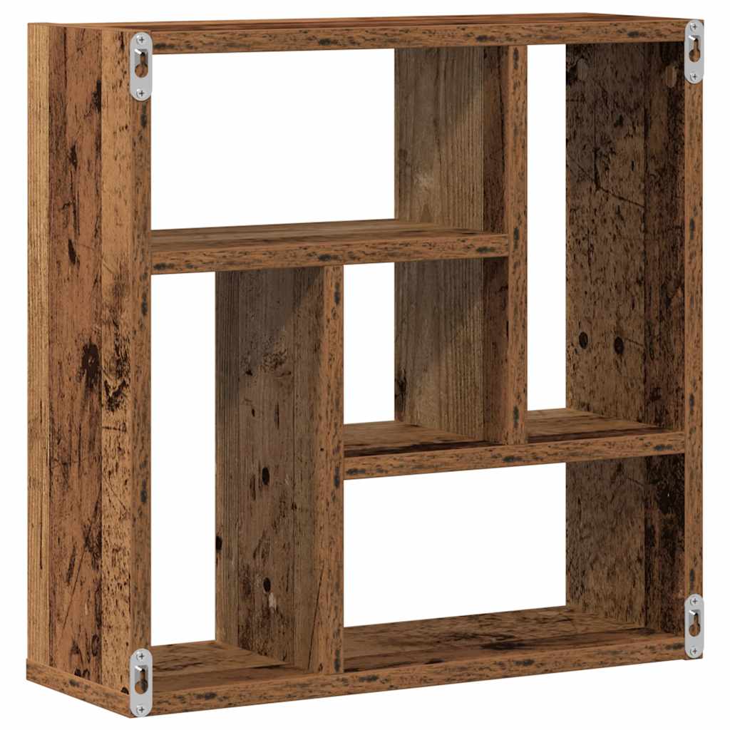 Étagère murale vieux bois 45x16x45 cm bois d'ingénierie Étagères murales & corniches vidaXL   