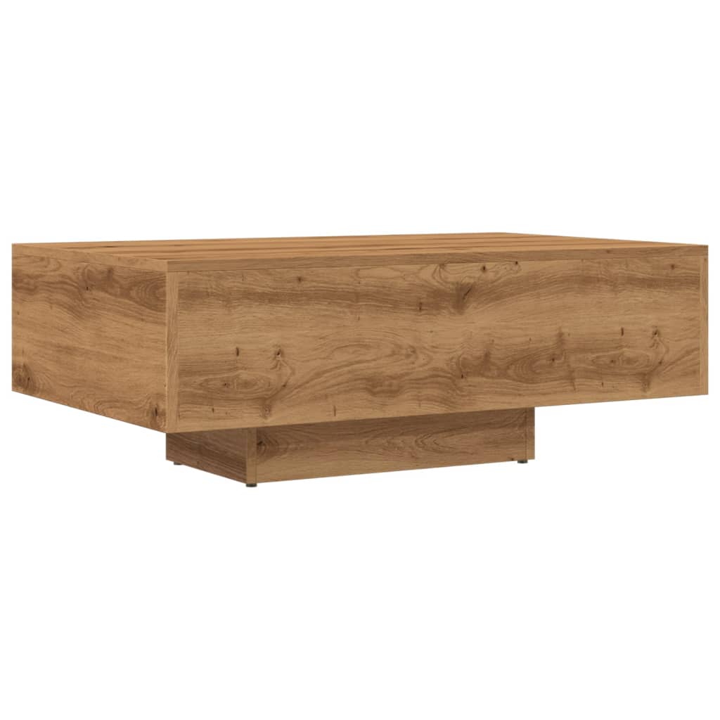 Table basse chêne artisanal 85x55x31 cm bois d'ingénierie Tables basses vidaXL   