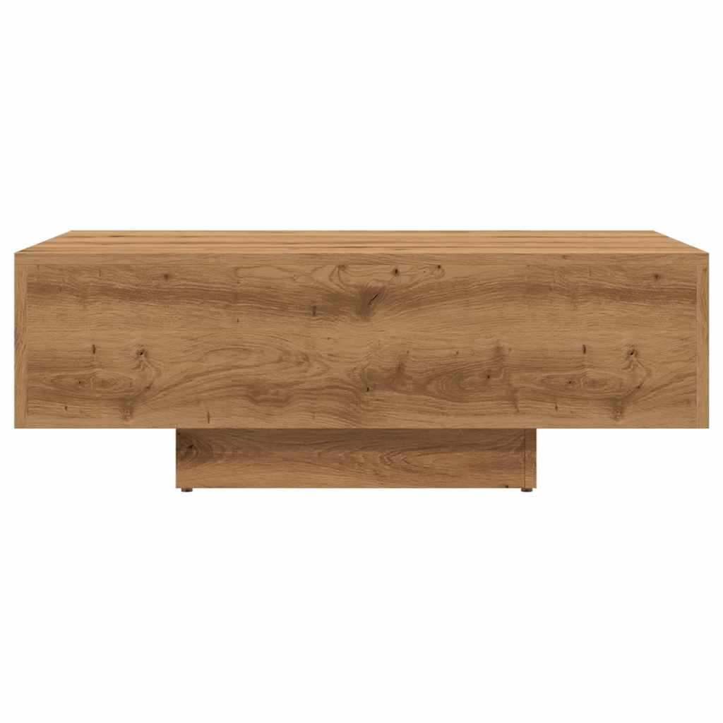 Table basse chêne artisanal 85x55x31 cm bois d'ingénierie Tables basses vidaXL   