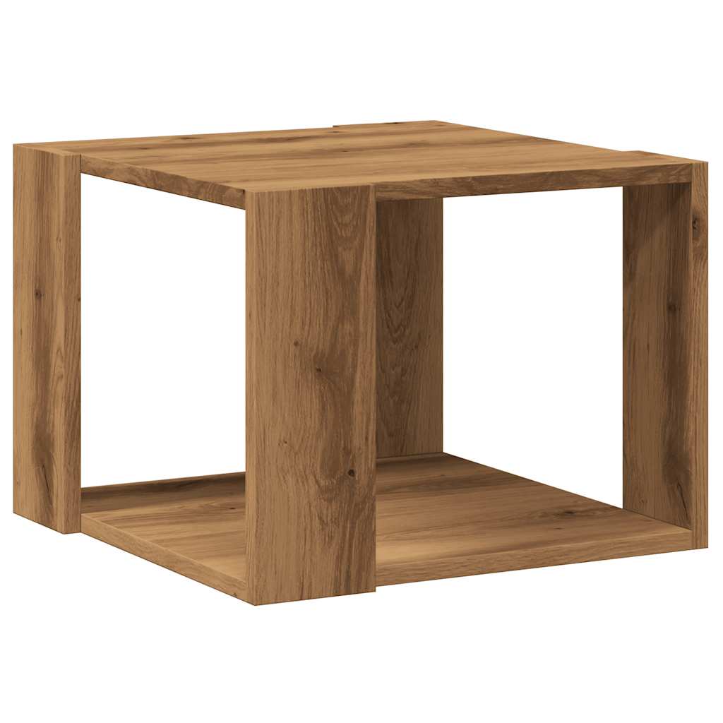 Table basse chêne artisanal 40x40x30 cm bois d'ingénierie Tables basses vidaXL