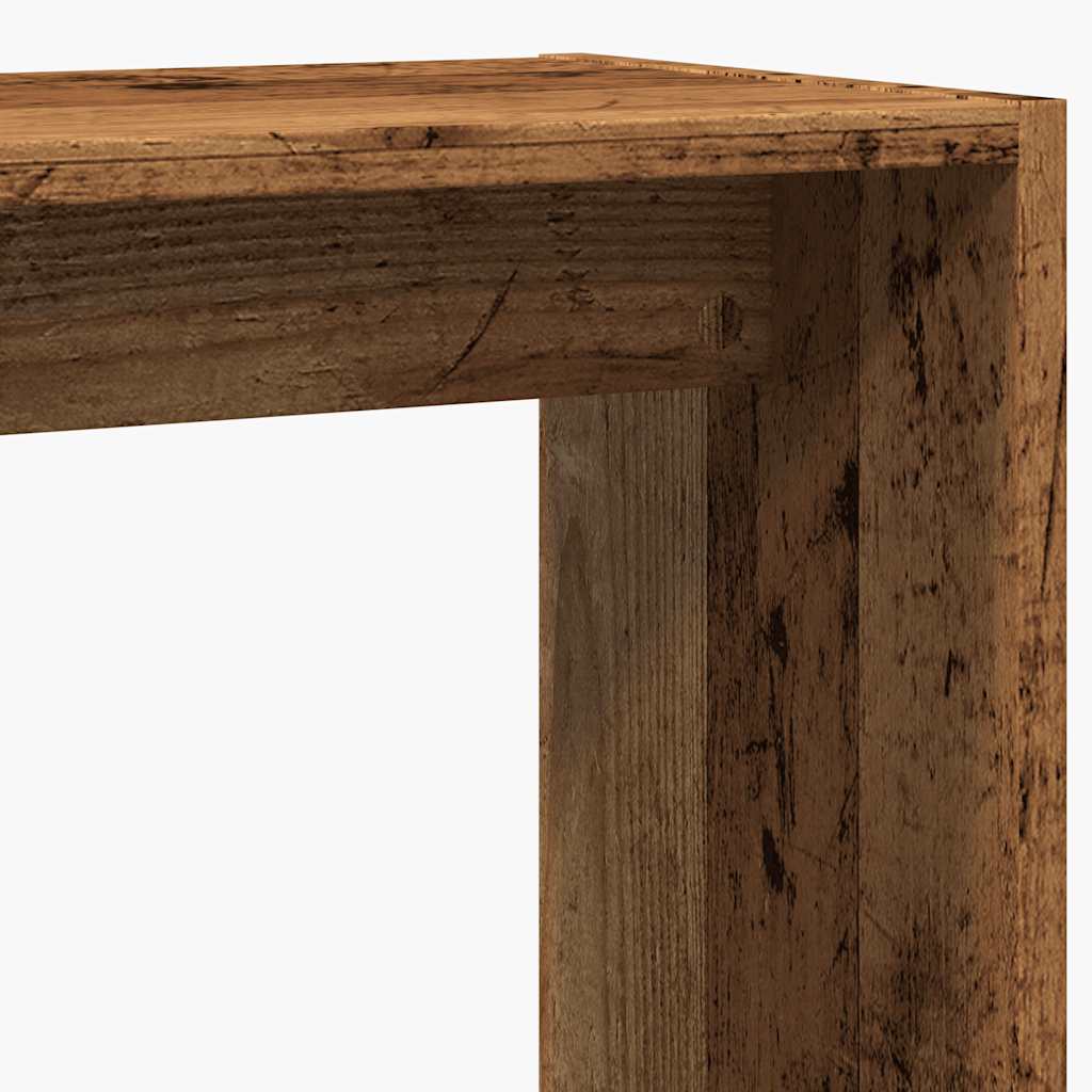 Table d'appoint vieux bois 50x26x50 cm bois d'ingénierie Tables d'appoint vidaXL