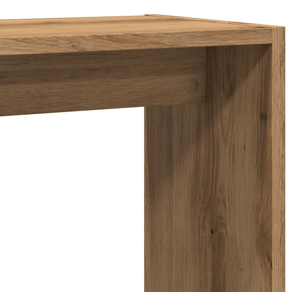 Table d'appoint chêne artisanal 50x26x50 cm bois d'ingénierie Tables d'appoint vidaXL