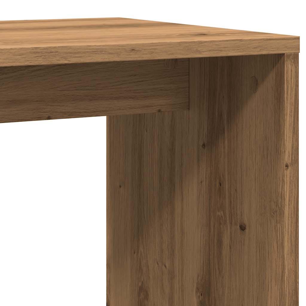 Table d'appoint chêne artisanal 59x36x38 cm bois d'ingénierie Tables d'appoint vidaXL   