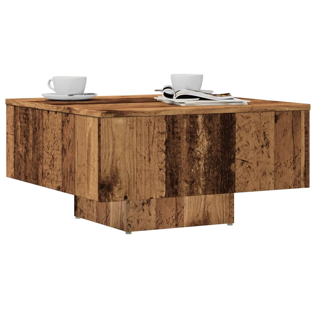 Table basse vieux bois 60x60x31,5 cm bois d'ingénierie Tables basses vidaXL   