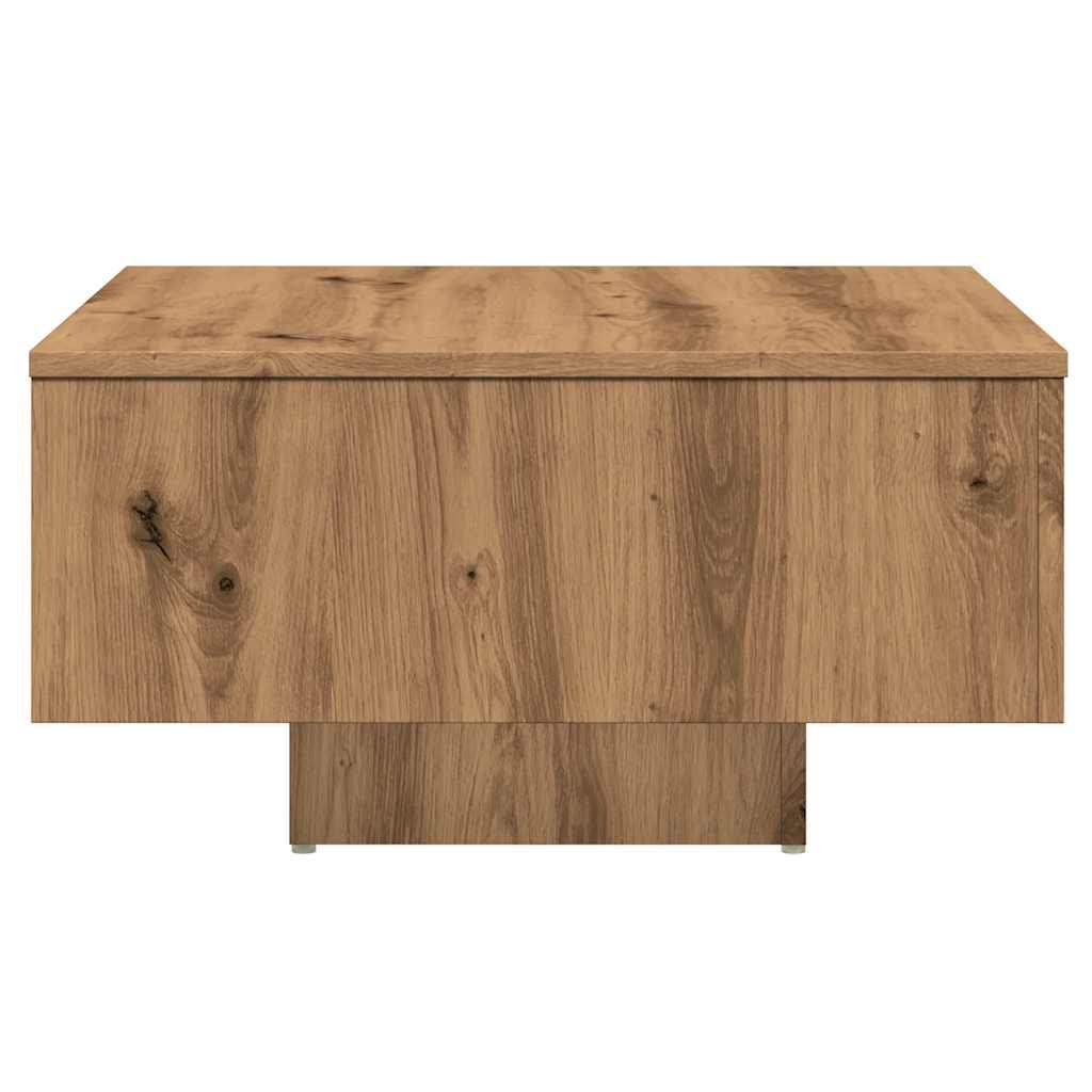 Table basse chêne artisanal 60x60x31,5 cm bois d'ingénierie Tables basses vidaXL   