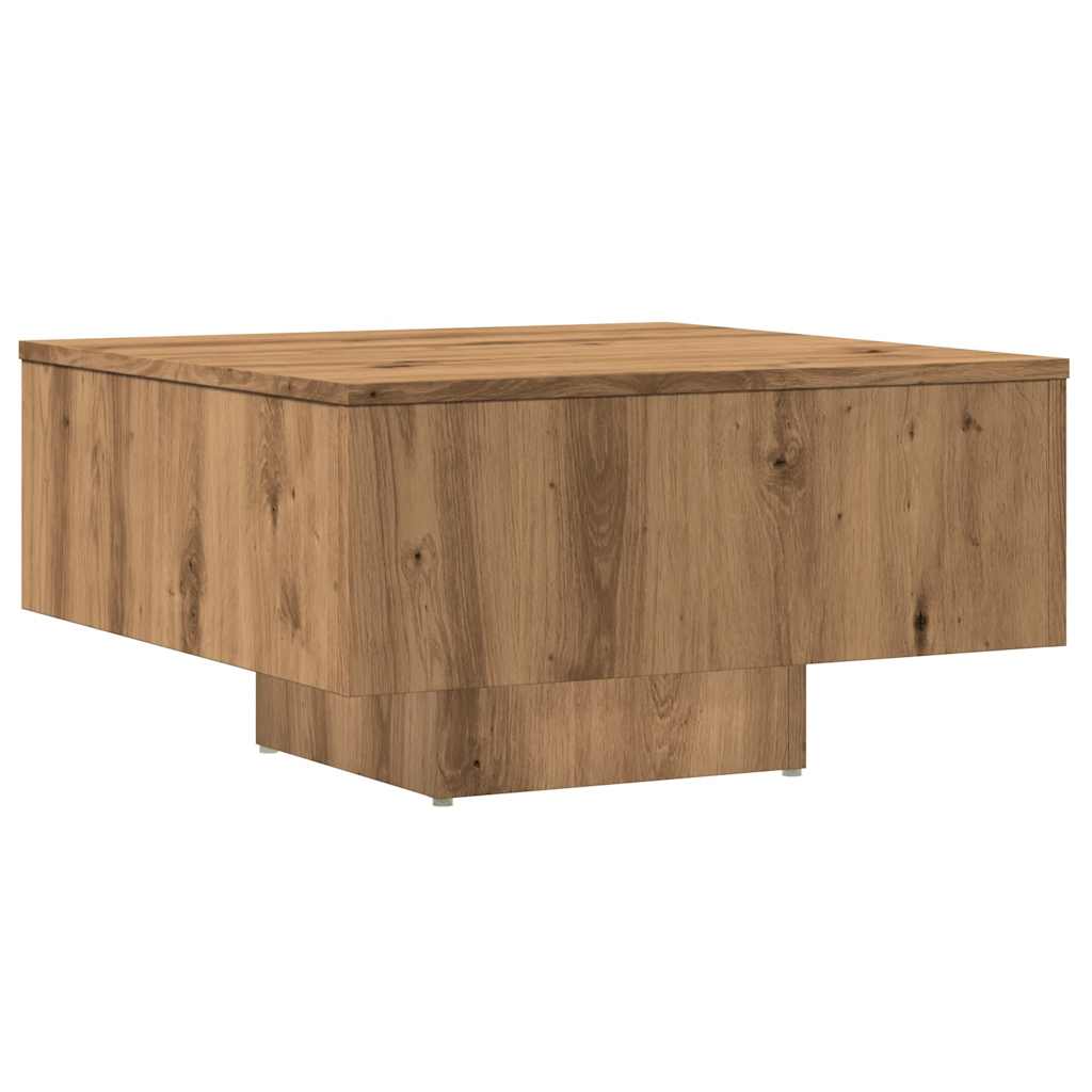 Table basse chêne artisanal 60x60x31,5 cm bois d'ingénierie Tables basses vidaXL   