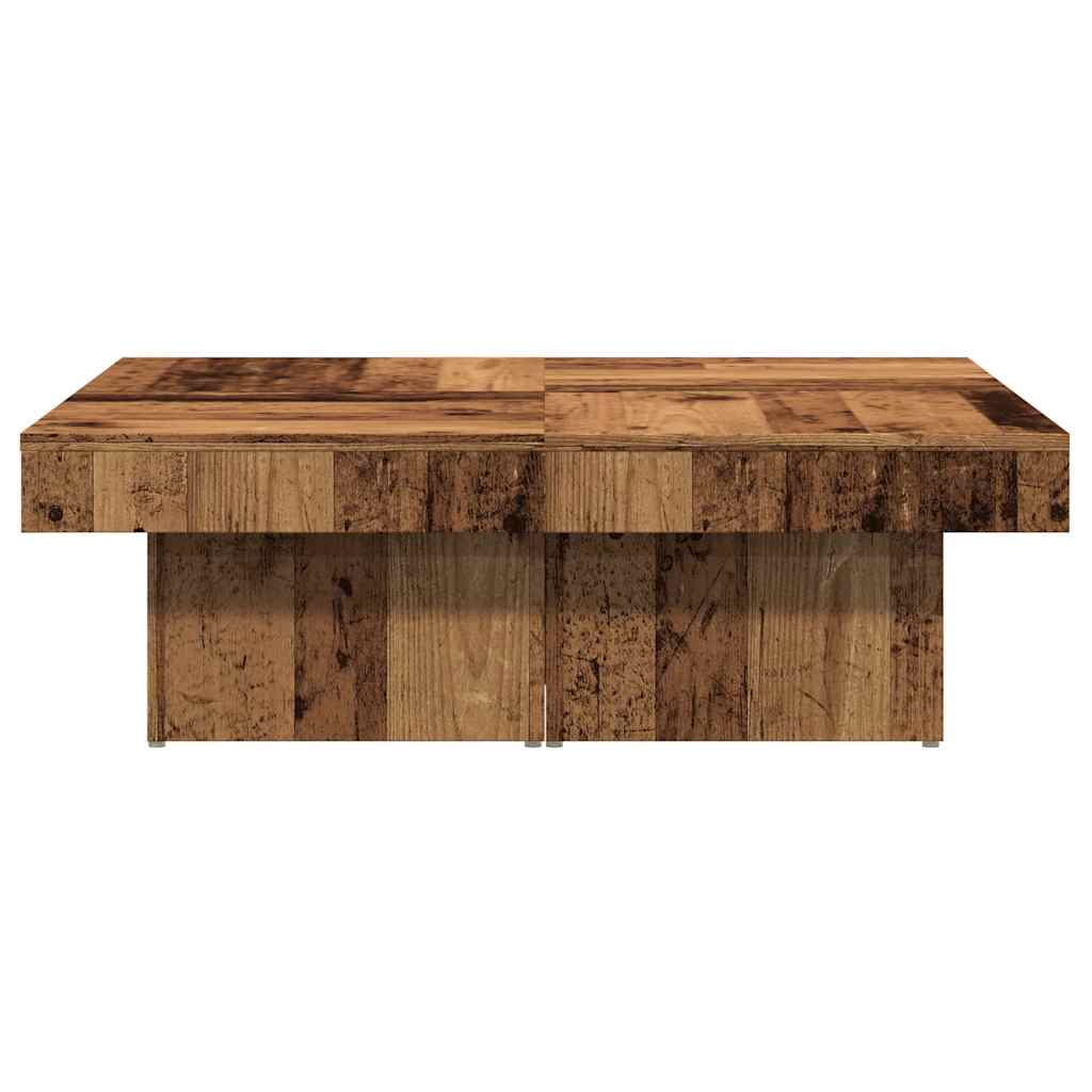 Table basse vieux bois 90x90x28 cm bois d'ingénierie Tables basses vidaXL   