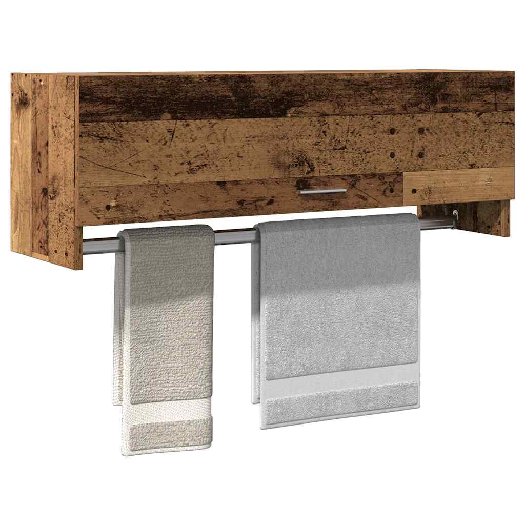 Garde-robe vieux bois 100x32,5x35 cm bois d'ingénierie Armoires vidaXL