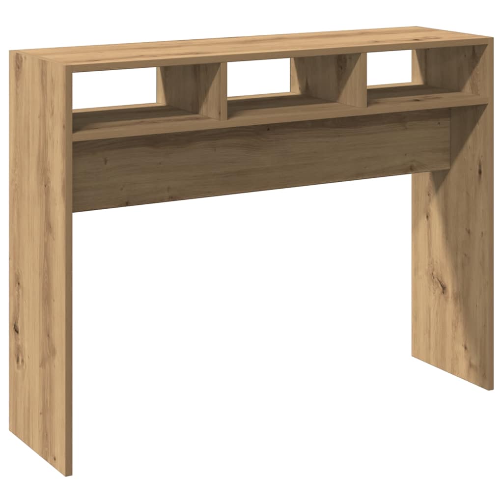 Table console chêne artisanal 105x30x80 cm bois d'ingénierie Tables d'appoint vidaXL   