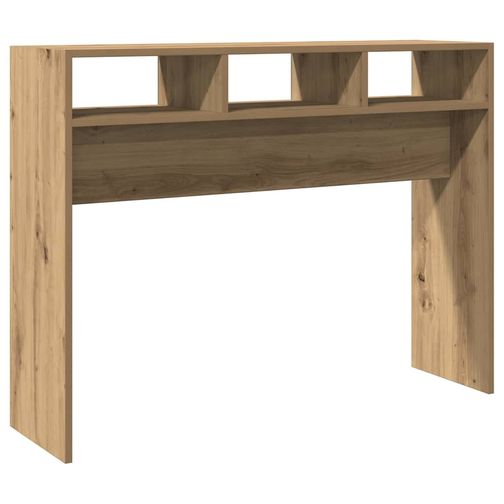 Table console chêne artisanal 105x30x80 cm bois d'ingénierie Tables d'appoint vidaXL   