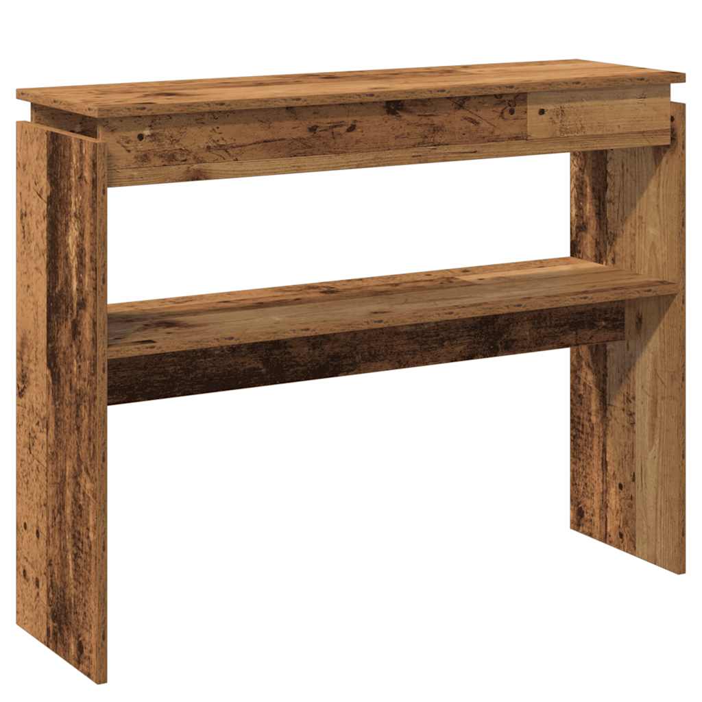 Table console vieux bois 80x30x102 cm bois d'ingénierie Tables d'appoint vidaXL   