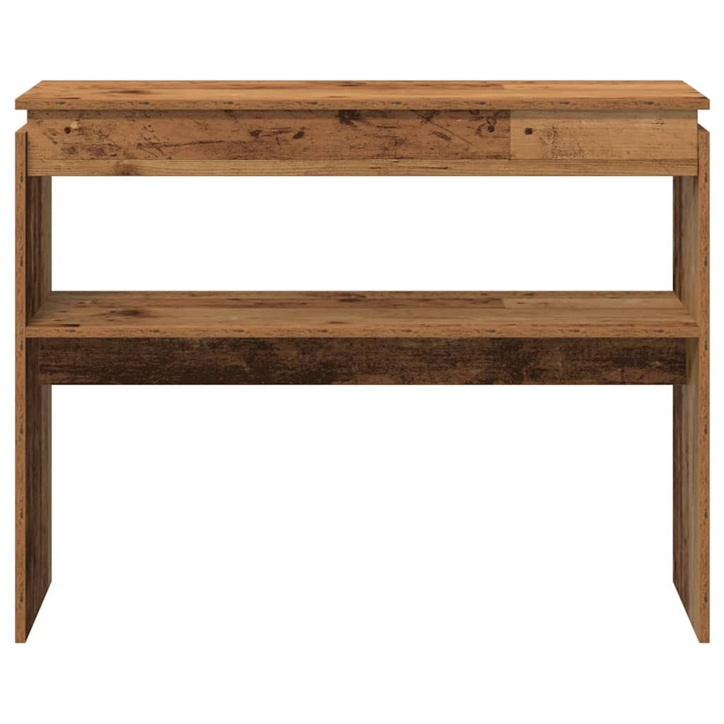 Table console vieux bois 80x30x102 cm bois d'ingénierie Tables d'appoint vidaXL   