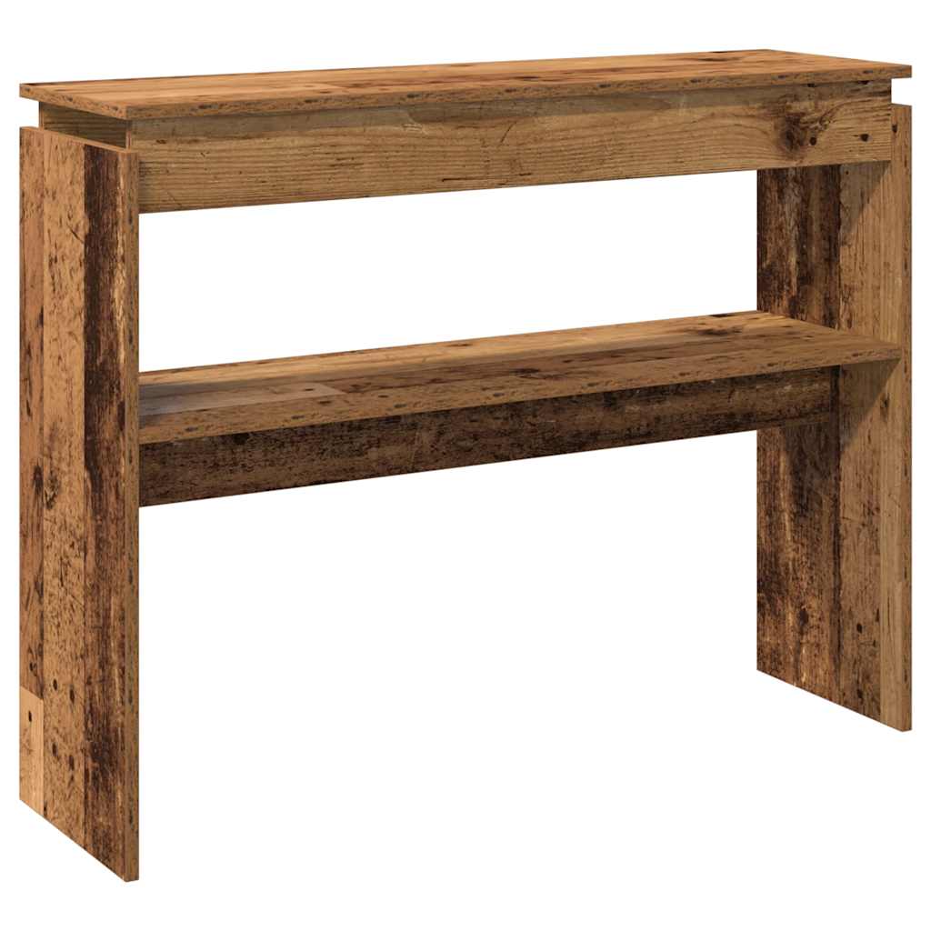 Table console vieux bois 80x30x102 cm bois d'ingénierie Tables d'appoint vidaXL   