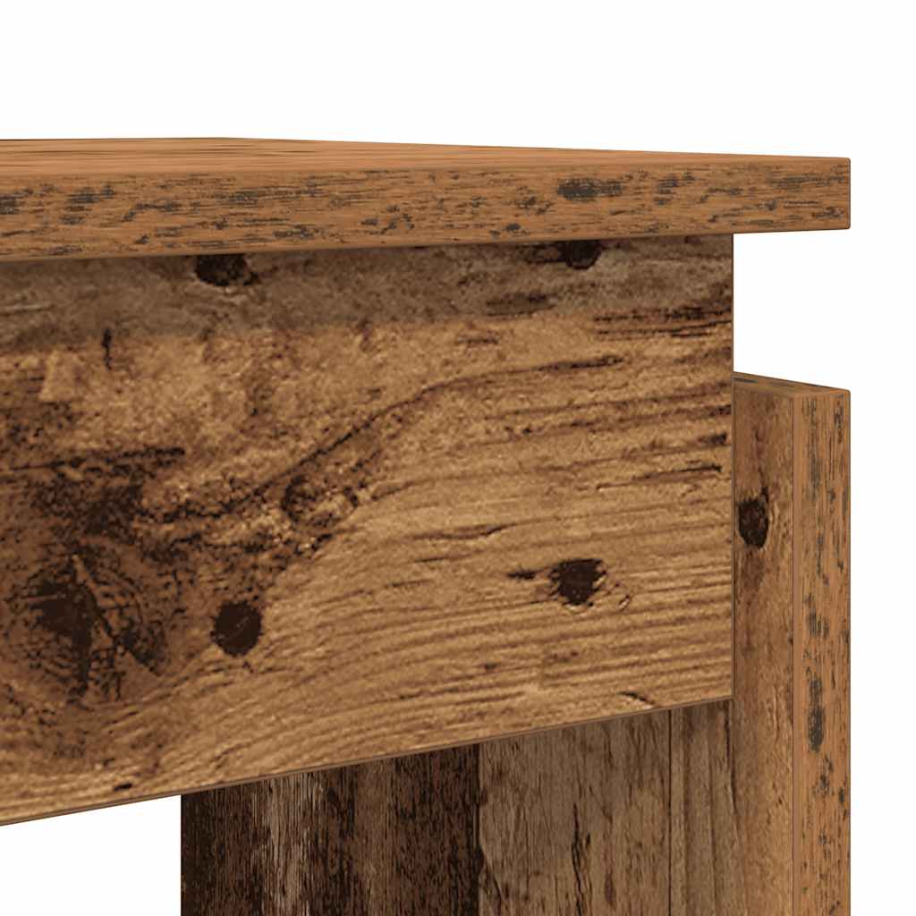 Table console vieux bois 80x30x102 cm bois d'ingénierie Tables d'appoint vidaXL   