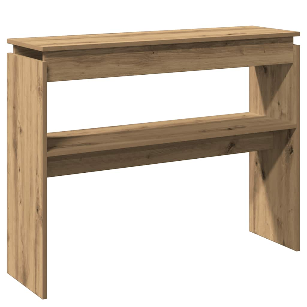 Table console chêne artisanal 102x30x80 cm bois d'ingénierie Tables d'appoint vidaXL   