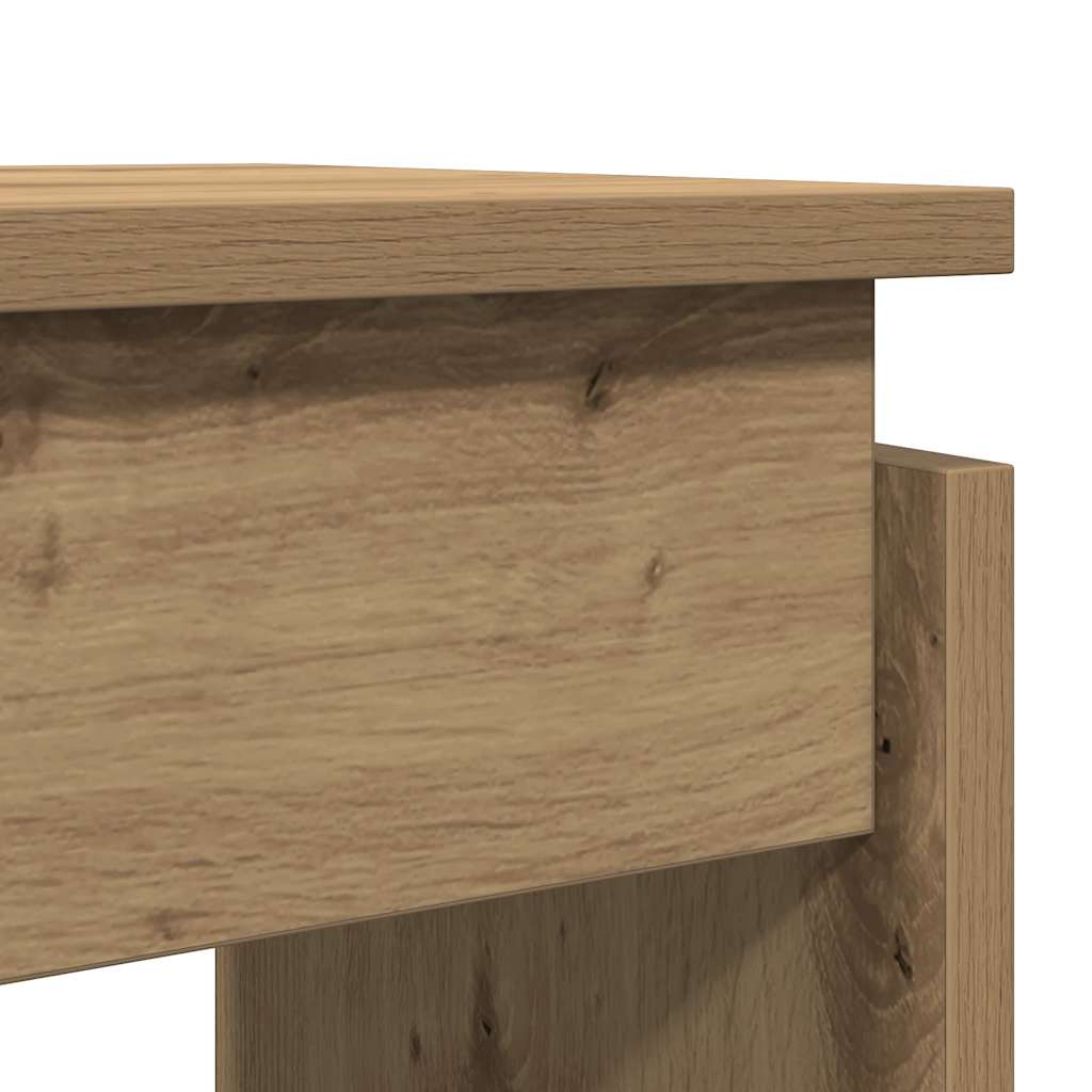 Table console chêne artisanal 102x30x80 cm bois d'ingénierie Tables d'appoint vidaXL   