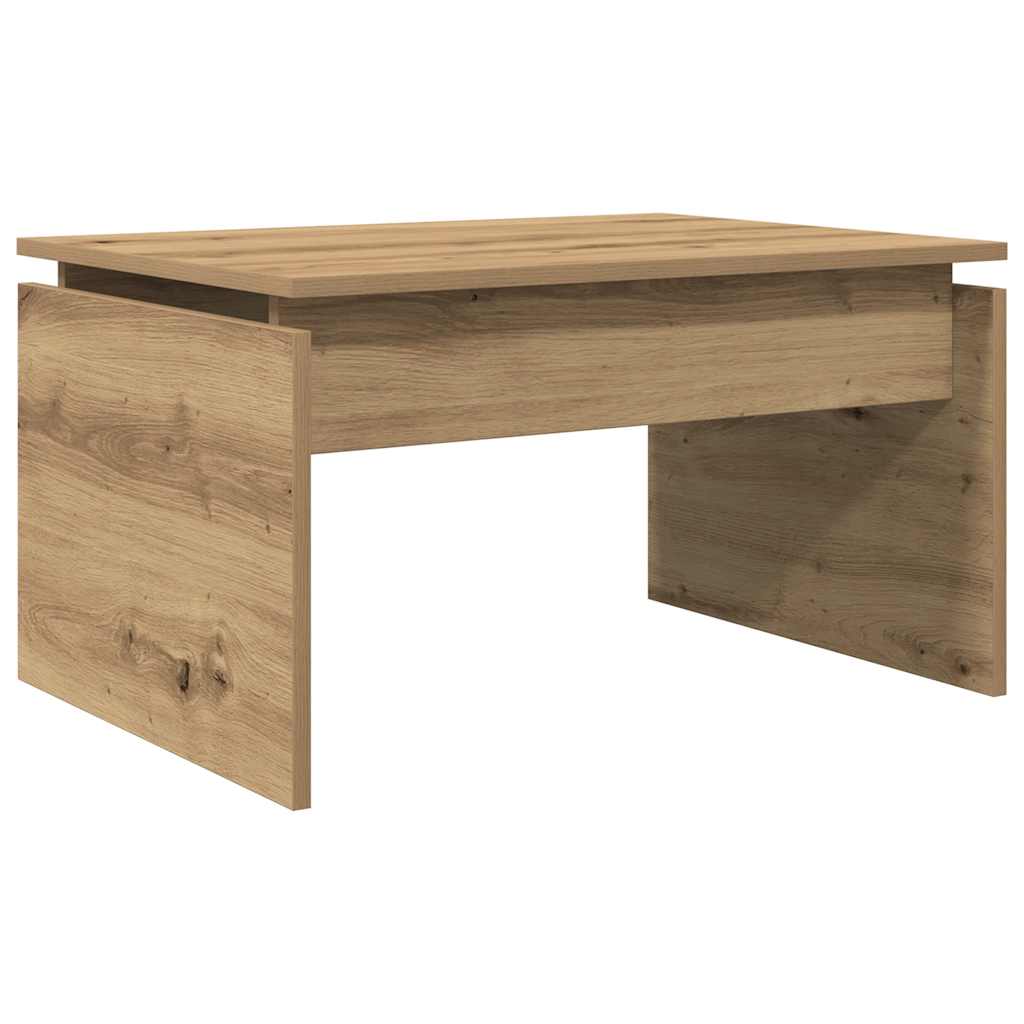 Table basse chêne artisanal 68x50x38 cm bois d'ingénierie Tables basses vidaXL   