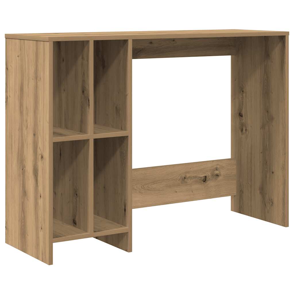 Bureau chêne artisanal 102,5x35x75 cm bois d'ingénierie Bureaux vidaXL   