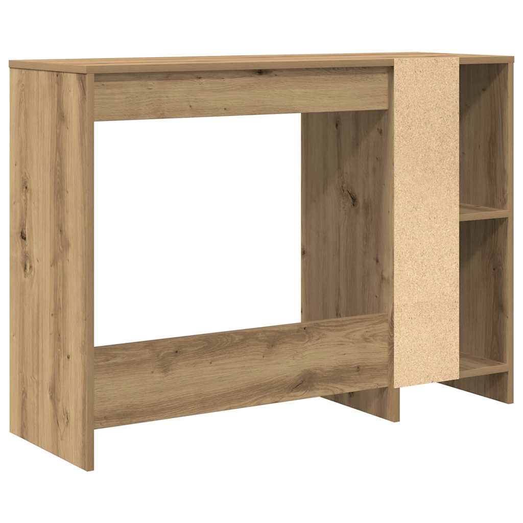 Bureau chêne artisanal 102,5x35x75 cm bois d'ingénierie Bureaux vidaXL   