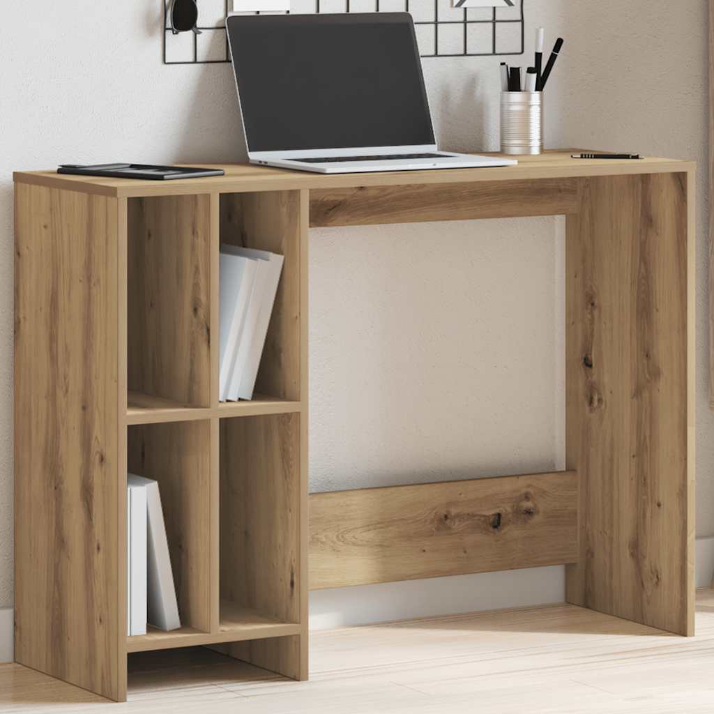 Bureau chêne artisanal 102,5x35x75 cm bois d'ingénierie Bureaux vidaXL   