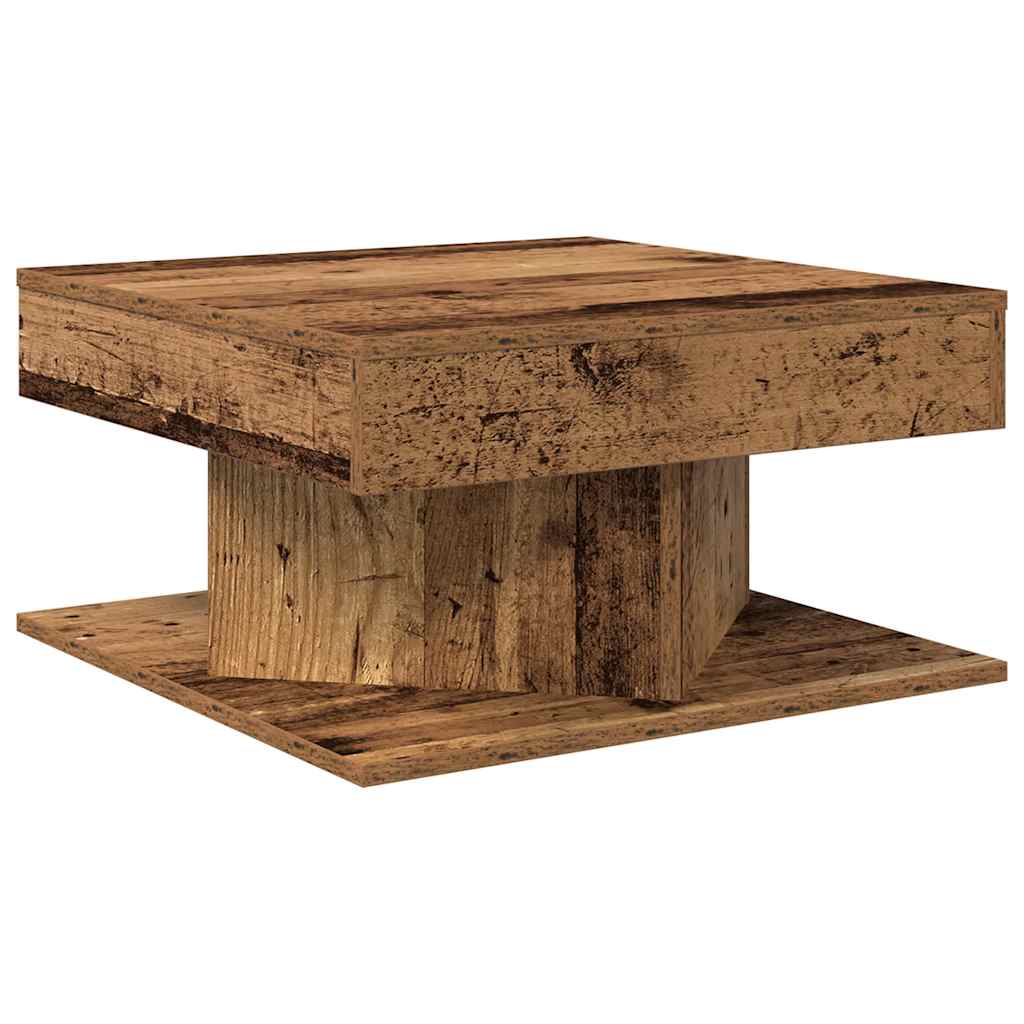 Table basse vieux bois 55x55x30 cm bois d'ingénierie Tables basses vidaXL   