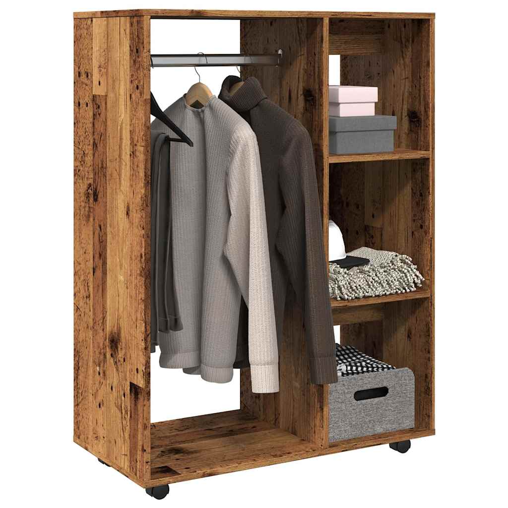 Garde-robe vieux bois 80x40x110 cm bois d'ingénierie Armoires vidaXL   