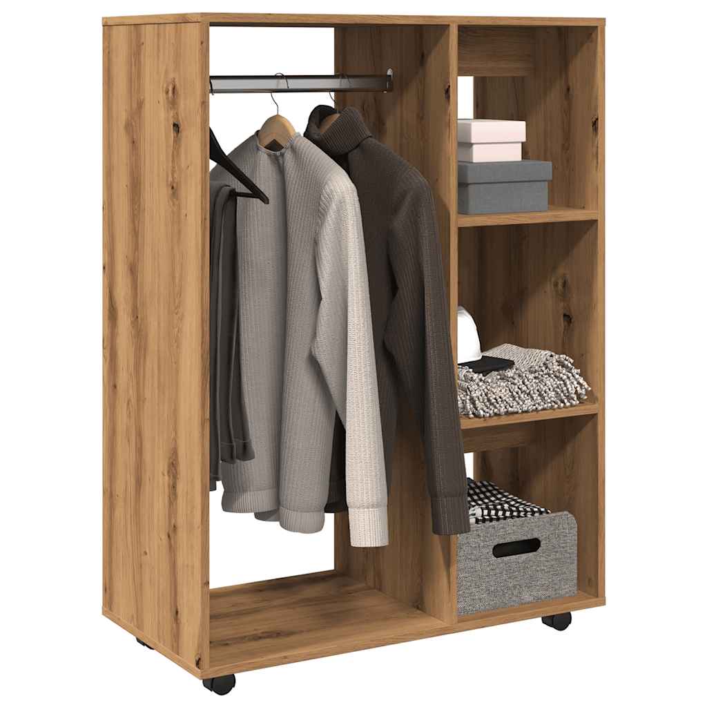 Garde-robe chêne artisanal 80x40x110 cm bois d'ingénierie Armoires vidaXL   