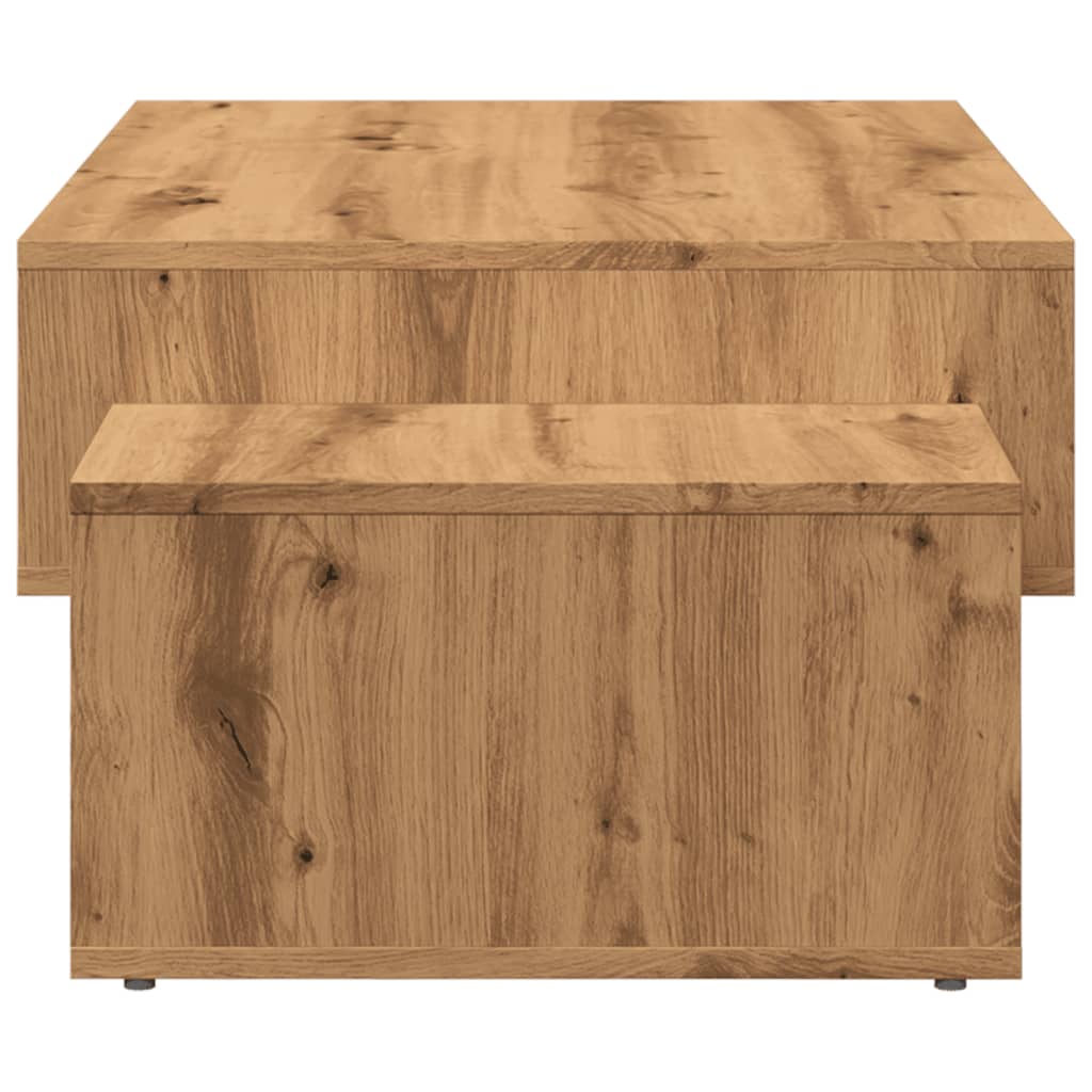 Table basse chêne artisanal 105x55x32 cm bois d'ingénierie Tables basses vidaXL   