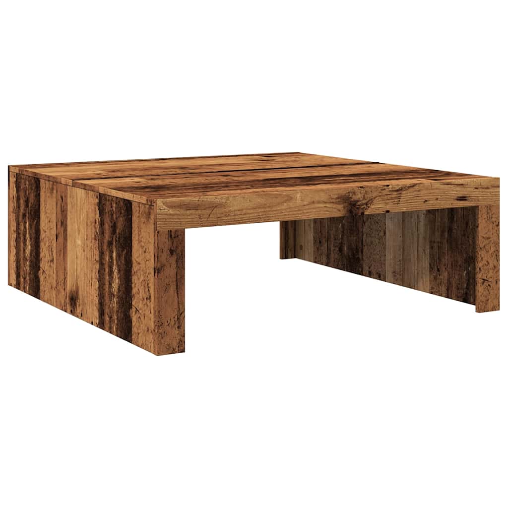 Table basse vieux bois 100x100x35 cm bois d'ingénierie Tables basses vidaXL