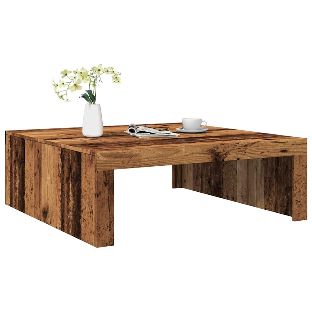 Table basse vieux bois 100x100x35 cm bois d'ingénierie Tables basses vidaXL